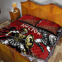 Hector Prince Of Troy Quilt Bed Set Ancient Greek Mythology Trojan Warrior