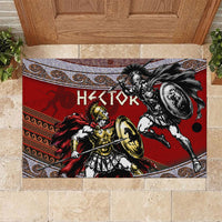 Hector Prince Of Troy Rubber Doormat Ancient Greek Mythology Trojan Warrior