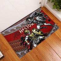 Hector Prince Of Troy Rubber Doormat Ancient Greek Mythology Trojan Warrior