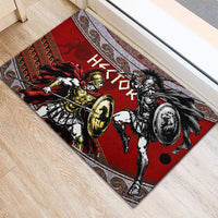 Hector Prince Of Troy Rubber Doormat Ancient Greek Mythology Trojan Warrior