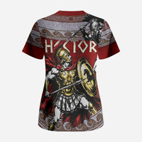 Hector Prince Of Troy Scrub Top Ancient Greek Mythology Trojan Warrior