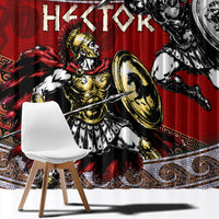 Hector Prince Of Troy Window Curtain Ancient Greek Mythology Trojan Warrior