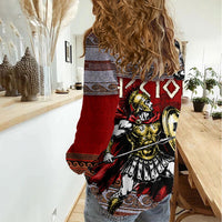 Hector Prince Of Troy Women Casual Shirt Ancient Greek Mythology Trojan Warrior