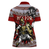 Hector Prince Of Troy Women Polo Shirt Ancient Greek Mythology Trojan Warrior