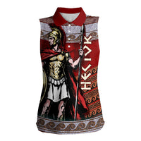 Hector Prince Of Troy Women Sleeveless Polo Shirt Ancient Greek Mythology Trojan Warrior