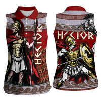 Hector Prince Of Troy Women Sleeveless Polo Shirt Ancient Greek Mythology Trojan Warrior