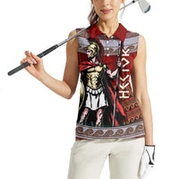 Hector Prince Of Troy Women Sleeveless Polo Shirt Ancient Greek Mythology Trojan Warrior