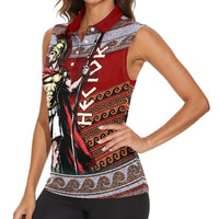 Hector Prince Of Troy Women Sleeveless Polo Shirt Ancient Greek Mythology Trojan Warrior