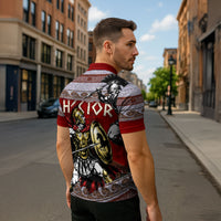 Hector Prince Of Troy Zipper Polo Shirt Ancient Greek Mythology Trojan Warrior