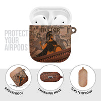 Hector Of Troy AirPods Case Ancient Greek Mythology Pottery Trojan Warrior