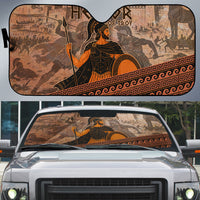Hector Of Troy Auto Sun Shade Ancient Greek Mythology Pottery Trojan Warrior