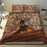 Hector Of Troy Bedding Set Ancient Greek Mythology Pottery Trojan Warrior