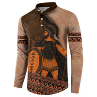 Hector Of Troy Button Sweatshirt Ancient Greek Mythology Pottery Trojan Warrior