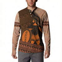 Hector Of Troy Button Sweatshirt Ancient Greek Mythology Pottery Trojan Warrior
