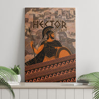 Hector Of Troy Canvas Wall Art Ancient Greek Mythology Pottery Trojan Warrior