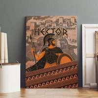 Hector Of Troy Canvas Wall Art Ancient Greek Mythology Pottery Trojan Warrior