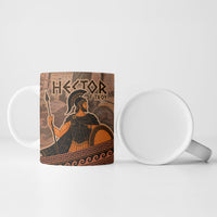 Hector Of Troy Ceramic Mug Ancient Greek Mythology Pottery Trojan Warrior
