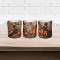 Hector Of Troy Ceramic Mug Ancient Greek Mythology Pottery Trojan Warrior