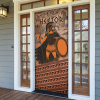 Hector Of Troy Door Cover Ancient Greek Mythology Pottery Trojan Warrior