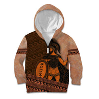 Hector Of Troy Kid Hoodie Ancient Greek Mythology Pottery Trojan Warrior