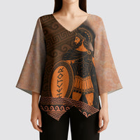 Hector Of Troy Kimono Sleeve Blouse Ancient Greek Mythology Pottery Trojan Warrior