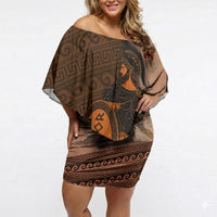 Hector Of Troy Off Shoulder Short Dress Ancient Greek Mythology Pottery Trojan Warrior