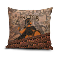 Hector Of Troy Pillow Cover Ancient Greek Mythology Pottery Trojan Warrior