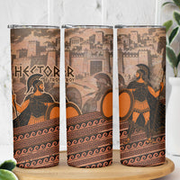 Hector Of Troy Skinny Tumbler Ancient Greek Mythology Pottery Trojan Warrior