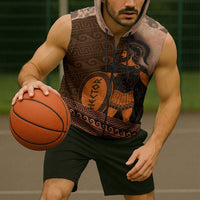 Hector Of Troy Sleeveless Zip Hoodie Ancient Greek Mythology Pottery Trojan Warrior