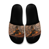 Hector Of Troy Slide Sandals Ancient Greek Mythology Pottery Trojan Warrior