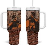 Hector Of Troy Tumbler With Handle Ancient Greek Mythology Pottery Trojan Warrior