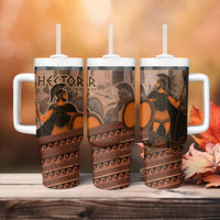 Hector Of Troy Tumbler With Handle Ancient Greek Mythology Pottery Trojan Warrior