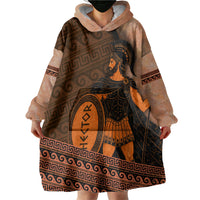Hector Of Troy Wearable Blanket Hoodie Ancient Greek Mythology Pottery Trojan Warrior