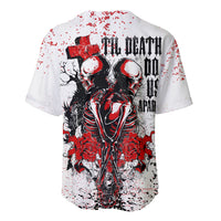 Skeleton Love Baseball Jersey Til Death Do Us Apart - Wonder Print Shop
