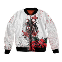 Skeleton Love Bomber Jacket Til Death Do Us Apart - Wonder Print Shop