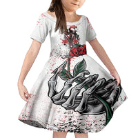 Skeleton Love Family Matching Long Sleeve Bodycon Dress and Hawaiian Shirt Til Death Do Us Apart - Wonder Print Shop