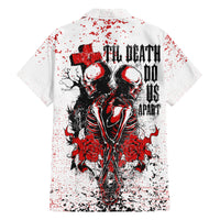 Skeleton Love Family Matching Long Sleeve Bodycon Dress and Hawaiian Shirt Til Death Do Us Apart - Wonder Print Shop