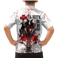 Skeleton Love Family Matching Mermaid Dress and Hawaiian Shirt Til Death Do Us Apart - Wonder Print Shop