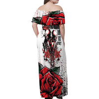 Skeleton Love Family Matching Off Shoulder Maxi Dress and Hawaiian Shirt Til Death Do Us Apart - Wonder Print Shop