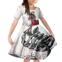 Skeleton Love Family Matching Short Sleeve Bodycon Dress and Hawaiian Shirt Til Death Do Us Apart - Wonder Print Shop