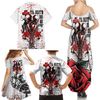 Skeleton Love Family Matching Summer Maxi Dress and Hawaiian Shirt Til Death Do Us Apart - Wonder Print Shop