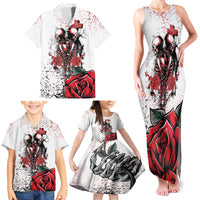 Skeleton Love Family Matching Tank Maxi Dress and Hawaiian Shirt Til Death Do Us Apart - Wonder Print Shop