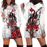 Skeleton Love Hoodie Dress Til Death Do Us Apart - Wonder Print Shop