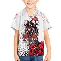 Skeleton Love Kid Hawaiian Shirt Til Death Do Us Apart - Wonder Print Shop