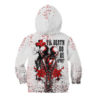 Skeleton Love Kid Hoodie Til Death Do Us Apart - Wonder Print Shop