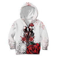 Skeleton Love Kid Hoodie Til Death Do Us Apart - Wonder Print Shop