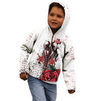 Skeleton Love Kid Hoodie Til Death Do Us Apart - Wonder Print Shop