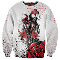 Skeleton Love Sweatshirt Til Death Do Us Apart - Wonder Print Shop
