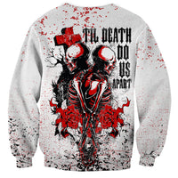 Skeleton Love Sweatshirt Til Death Do Us Apart - Wonder Print Shop