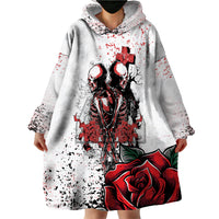 Skeleton Love Wearable Blanket Hoodie Til Death Do Us Apart - Wonder Print Shop